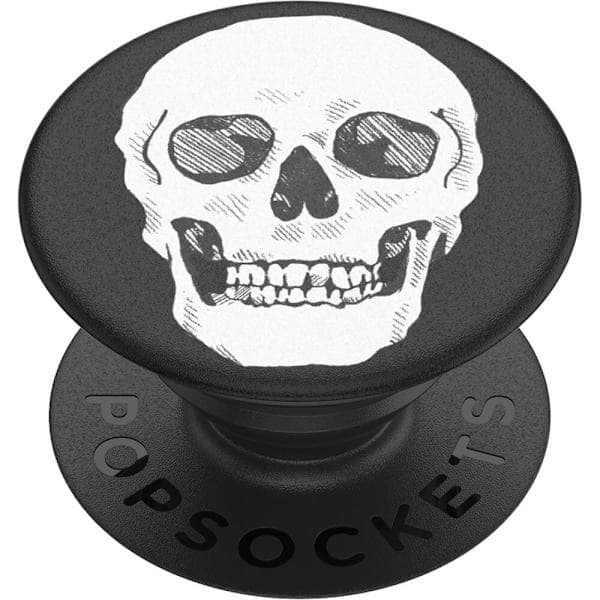 POPSOCKETS Shaky Bones White irrotettava ote jalustatoiminnolla