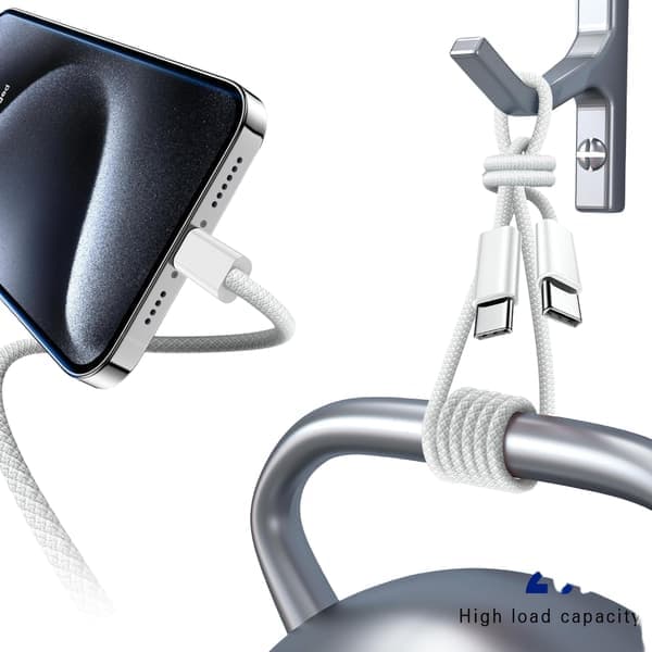 2-pack 3FT USB C till USB C-kabel - Certifierad snabbladdningskabel kompatibel med iPhone 15 Pro Max, Samsung S23, iPad Pro, MacBook Air