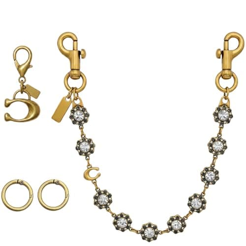 Väskberlock, söta handväskberlocker, väsktillbehörsberlocker, väskkedjor, handväskberlocker Gray Diamond
