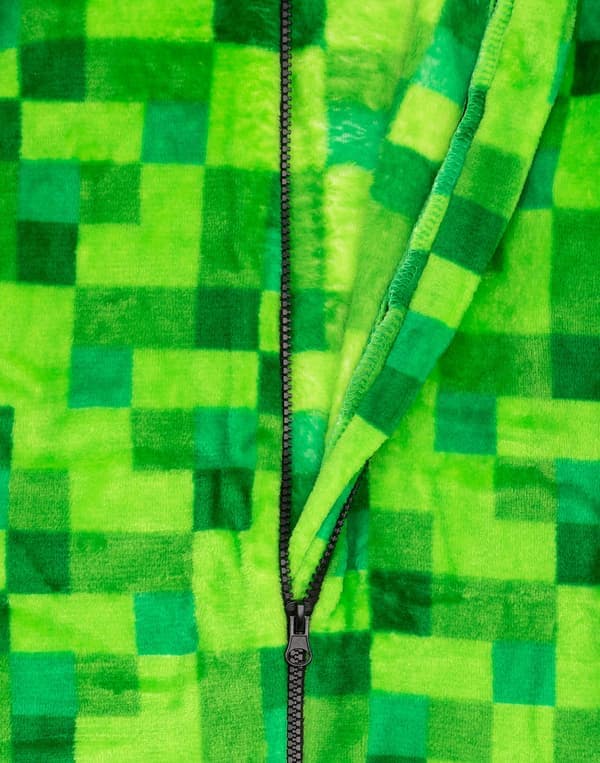 140cm Minecraft Unisex Barn Onesie Grön Pixeliserad Creeper