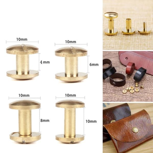 10 st bågbältesskruv läderhantverk 10MM10SETS 10SET 10mm10sets 10mm10sets