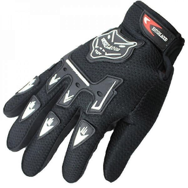 Fuld Finger Cykelhandsker BMX MTB Cykelhandsker Børn Drenge Piger Sort Black