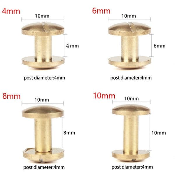 10 st bågbältesskruv läderhantverk 10MM10SETS 10SET 10mm10sets 10mm10sets