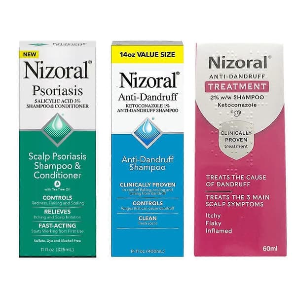 2025 Nizorall Shampoo Skælbehandling Forebygger skæl 100 ML 2pcs