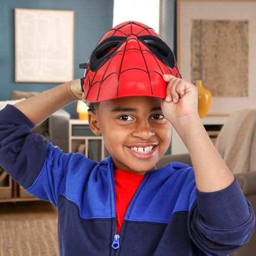 Marvel Spider-Man Glow FX Maske, Lysende Rolleleg Legetøj, Superhelte Legetøj til Børn fra 5 år+