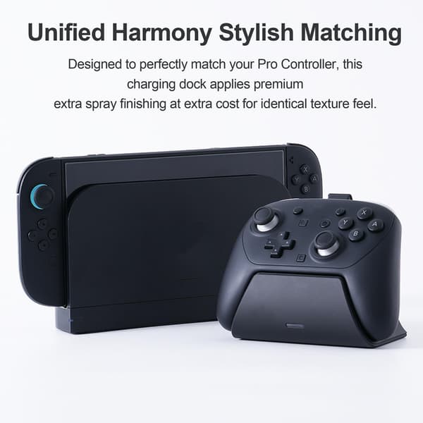 Opladningsdock til Switch 2 Pro Controller Opladeradapterstation Opladningsbasestativ