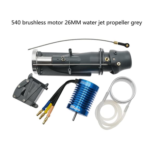 RC Båt Jetpumpe Børsteløs Thruster Tilbehør Propell Rørmodell Båt Gummirør Spraykomponent Utskiftbar Egnet for RC Modell, Blå Blue