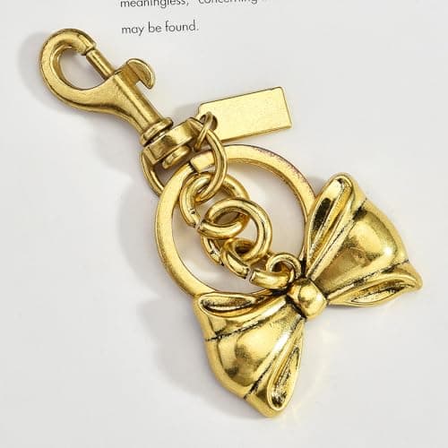 Väskberlock, söta handväskberlocker, väsktillbehörsberlocker, väskkedjor, handväskberlocker Knot-gold