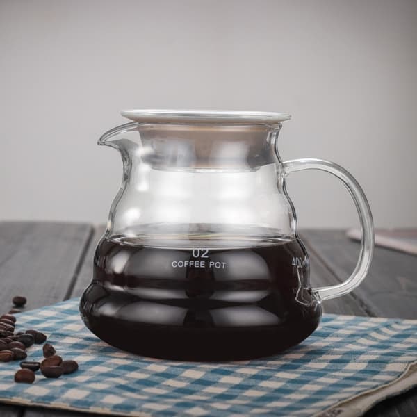 Handbryggd kaffekanna i glas 600ML 600ml 600ml
