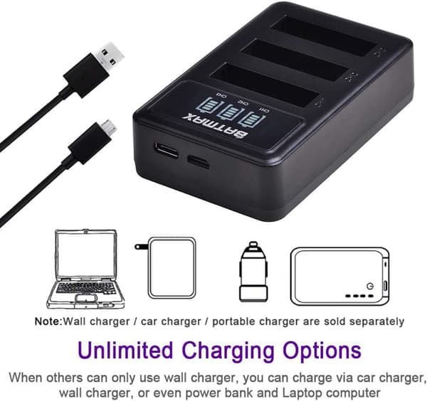 Kamerabatteriladdare för Sony NP-BX1-batteri