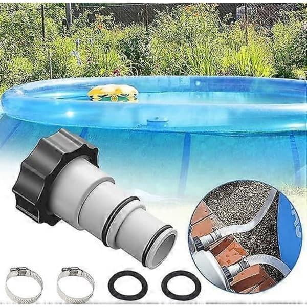 Pooladapter til Intex pooltilslutningssæt slangeadapter 32-38mm til poolpumper (FMY)