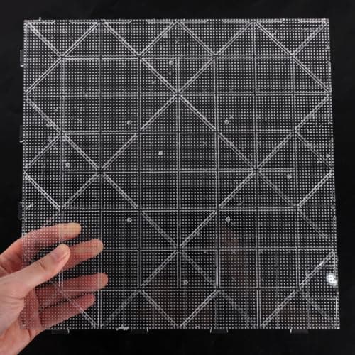 NQEUEPN 2,6 mm sikringsperlebrett, stort klart plastperlebrett