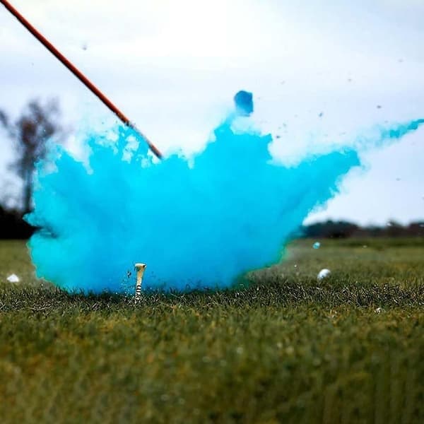 Golfball for kjønnsavsløring til babyshower - Inkluderer golf-tee
