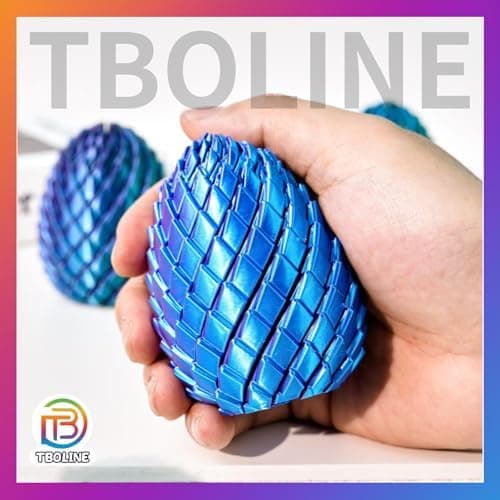 Twisty Fidget Egg, 3D-printet glatt egg-fidget, påskedrageegg, nødvendigheter til påskekurven, stressavlastende skrivebordsfidgetleke for 4 Pcs B