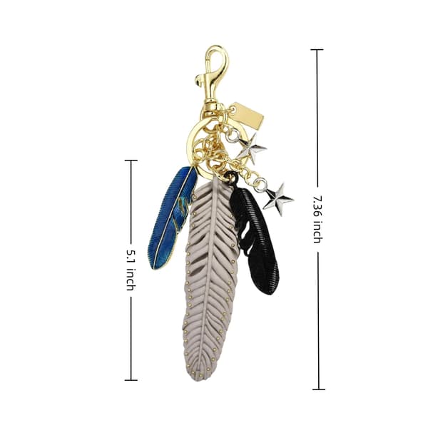 Väskberlocker för handväskor - Söt handväskkedjeberlock - Väskaccessoarer Berlocker för kvinnor Feathers