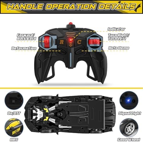 BLUEJAY Transform RC-biler for gutter 3-12, 2.4Ghz fjernstyrt bil Bat