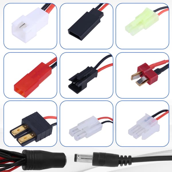RC batteriladdare för 2.4V-12V NiMH/NiCd batteripaket