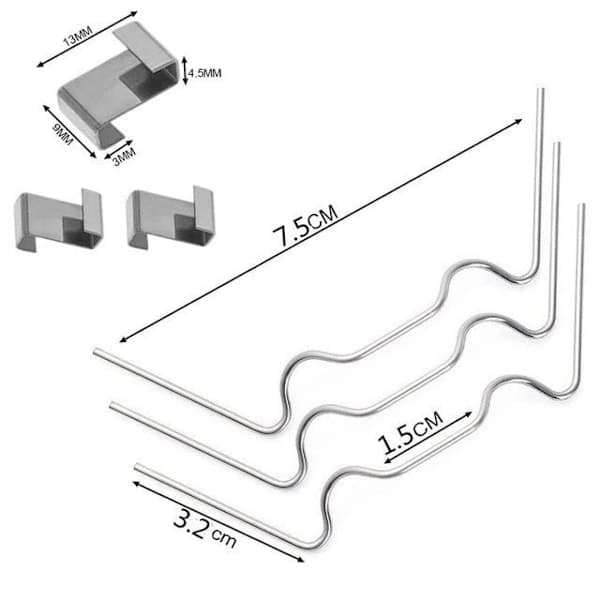 Drivhusglasclips Sæt - 50 W Clips + 50 Z Clips til Drivhuspaneler