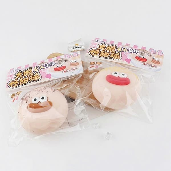 Søt Dumpling Klemmeleke - 9 cm Sakte Restitusjon Stressavlastningsball Hvit White