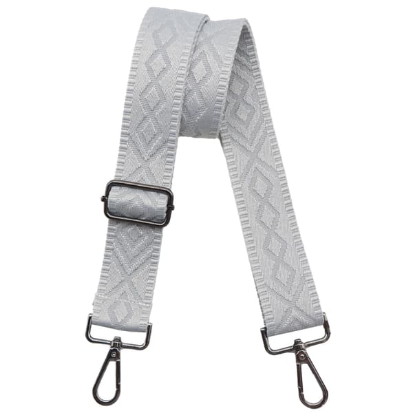 Axelremsväskor för handväskor Breda axelremsväskor Justerbar ersättningsbroderad handväskrem för handväskor Gunmetal Hardware-grey