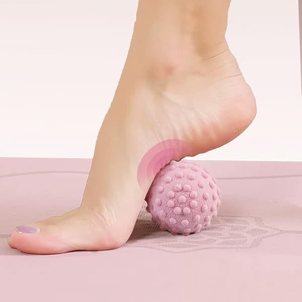 3-delt sæt med piggede massagebolde med opbevaringspose, dybdevævs- og triggerpunktmassagebolde til muskelafspænding