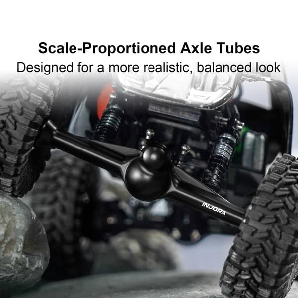 INJORA +4.5mm For- og Bagplanetaksel med Dobbeltledsakser til SCX30