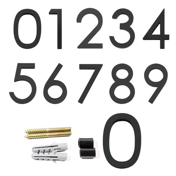 6\" Flydende Husnumre Moderne Husnumre 5 5 5 5