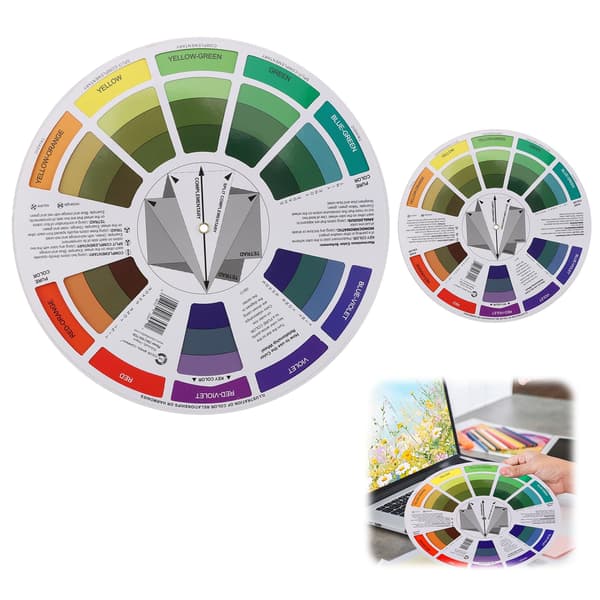 2 stk. farvehjulssæt, kunstmakeup-blandingsguide 5,5\" og 9\" Classic 5.5"&9"