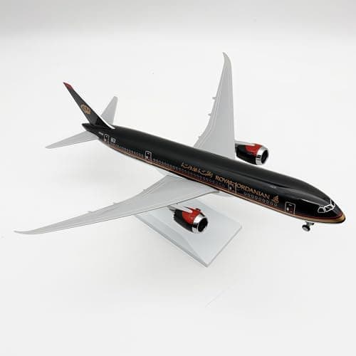 Royal Jordanian B787 Modell 30cm Legering Metall Skala Samlarobjekt Display Present Prydnad Fans