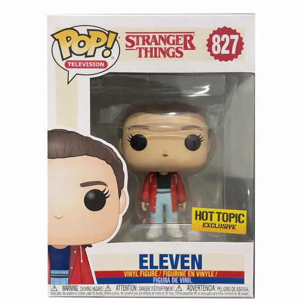 Stranger Things Eleven Vinylfigur, Samleobjekt Eleven Figurmodell med Vindusboks-emballasje for Fans og Samlere
