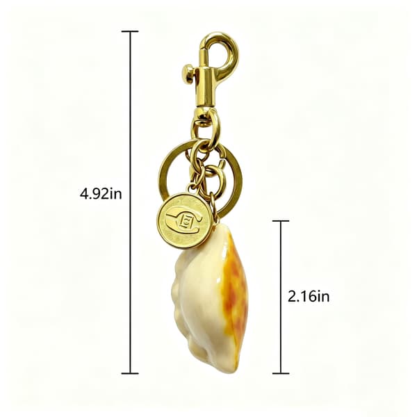 Väskberlock, söta handväskberlocker, väsktillbehörsberlocker, väskkedjor, handväskberlocker dumplings-Gold