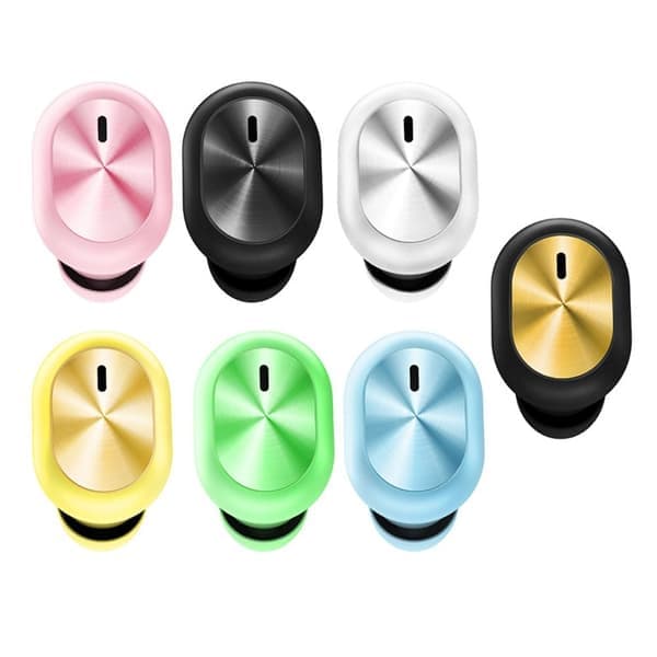 Trådlösa hörlurar Bluetooth med mikrofon VIT Vit White