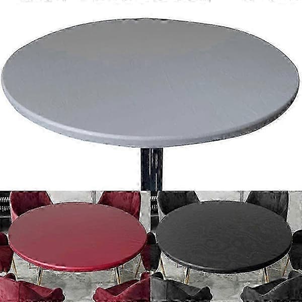 2026 Rund 60-130cm Skyddande Bordsduk Elastisk Vattentät Passform black 120cm
