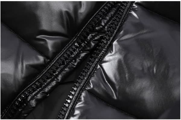 Herre blank dunjakke Vinter tyk varm jakke, sort, størrelse XL black XL