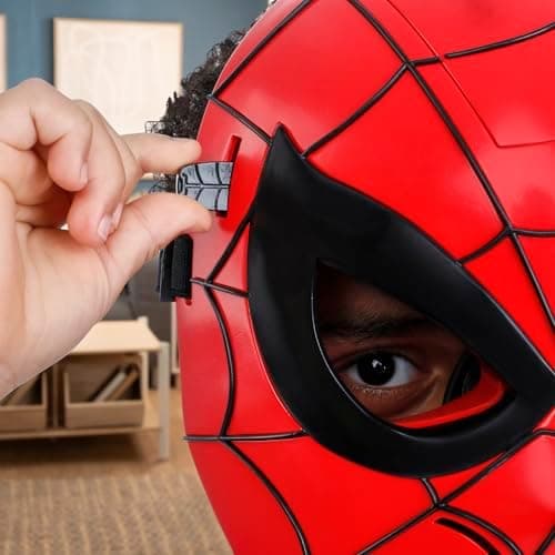 Marvel Spider-Man Glow FX Maske, Lysende Rollespill-leke, Superheltleker for barn fra 5 år og oppover