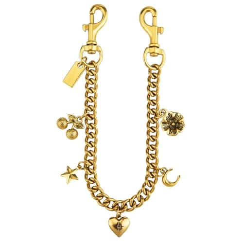 Väskberlocker för handväskor - Söt handväskkedjeberlock - Väskaccessoarer Berlocker för kvinnor Heart-chain-golo