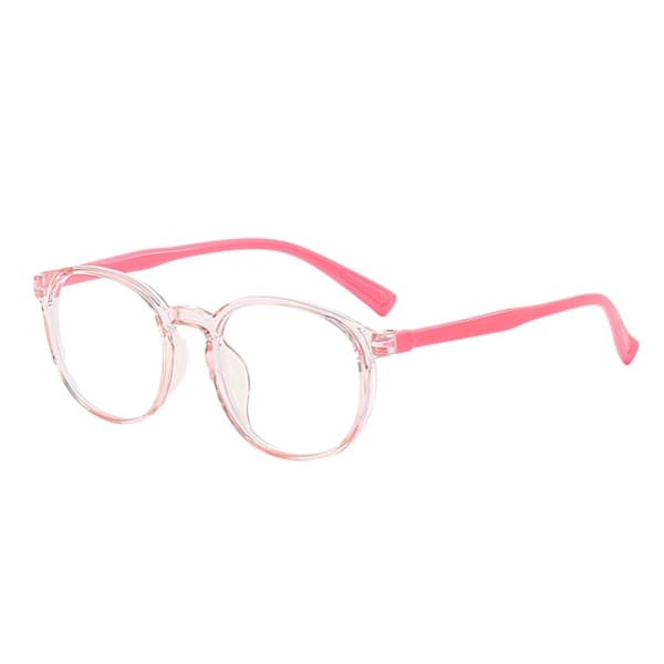 Barnas Anti-blått Lys Briller Runde Briller ROSA Rosa Pink