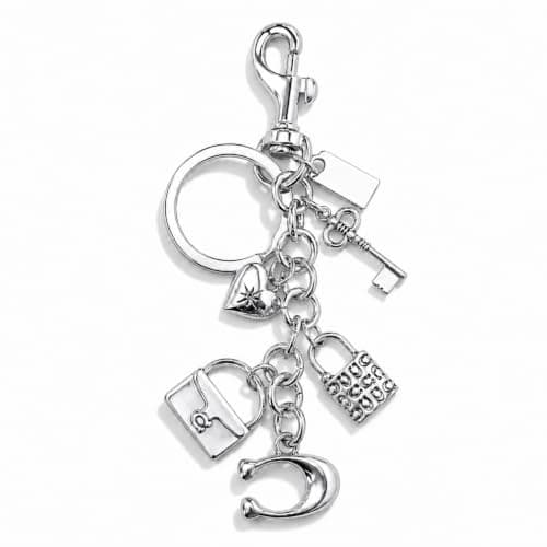 Väskberlocker för handväskor - Söt handväskkedjeberlock - Väskaccessoarer Berlocker för kvinnor S Lock C - Silver