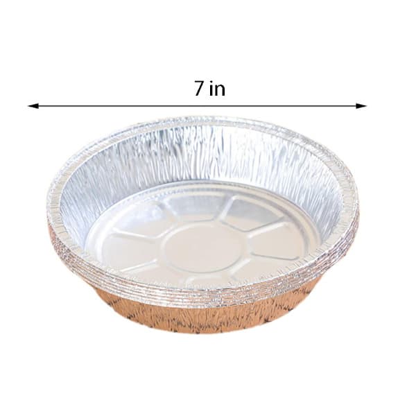Foliepai-form, kraftig standardstørrelse for baking og servering, 60 stk 7 tommer 7 in
