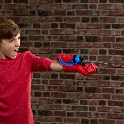 SPIDER-MAN Marvel Brand New Day Super Web Slinger, 2-i-1 rollespill vann- eller nettskyter, superheltleker og kostymer for barn, alder 5+
