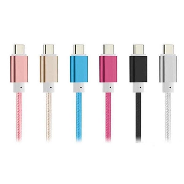 1M USB-C hurtigladekabel av høy kvalitet Type-C Gull gold