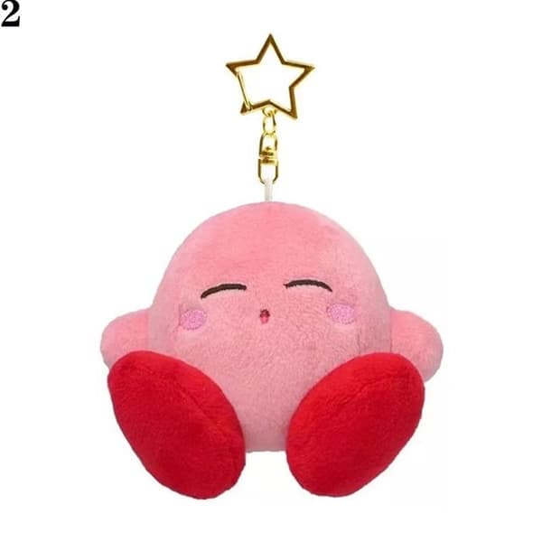 Kirby plyschdocka hängsmycke leksak, två 2