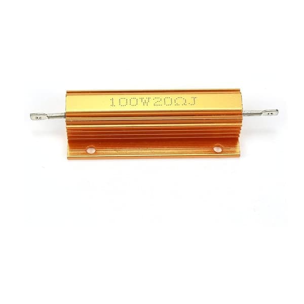 2 stk. trådviklede motstander aluminiumsmotstand 100 watt 20 ohm