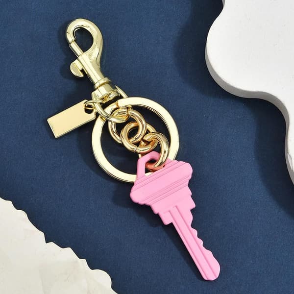 Väskberlock, söta handväskberlocker, väsktillbehörsberlocker, väskkedjor, handväskberlocker Pink Key