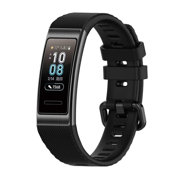 Silikoniranneke Huawei Band 3 & 4 Prolle, musta Black