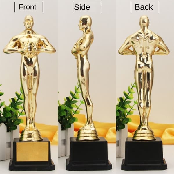Oscar Trofæ Priser Lille Guldstatue 21CM 21cm 21cm