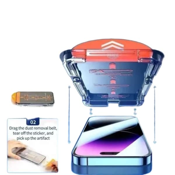 Lättinstallerad iPhone 12 Skärmskydd HD Härdat Glas