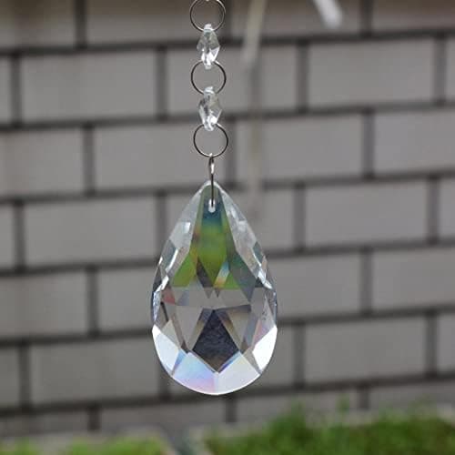 10 stk. krystallglasskule lysekroneprismer dråpeanheng
