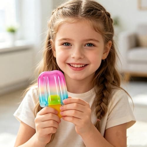 2 stk. is-klemme-squishy, søde sensoriske stressaflastningslegetøj, sommerfestgaver til børn og voksne, blødt sensorisk fidget-legetøj mod stress og angst