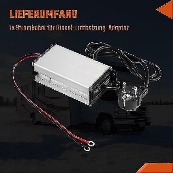 240V til 12V AC/DC strømforsyningsadapter transformator strømforsyningsadapter til 5-8 kW diesel-luftvarmer til campingvogn EU-stik